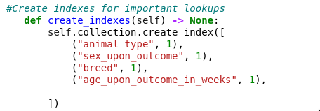 Image for compound index code snippet